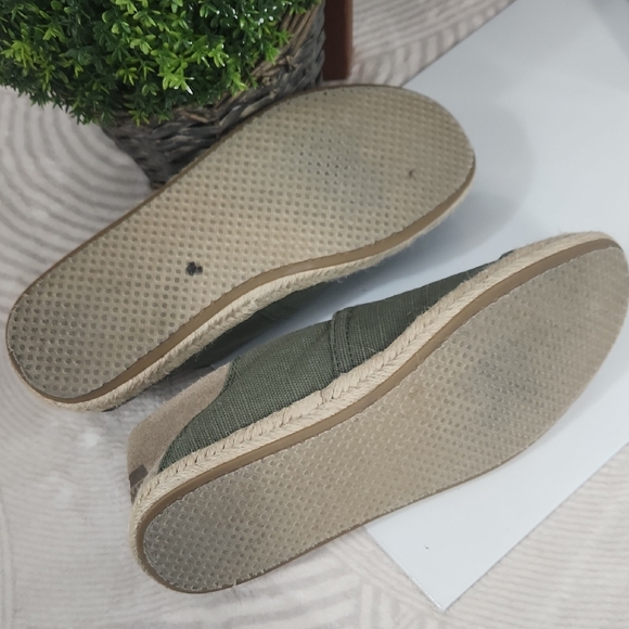 TOMS Olive Green Canvas Alpargata Espadrilles - Picture 7 of 11
